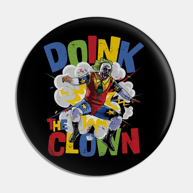 Doink The Clown Boom Pin by MunMun_Design