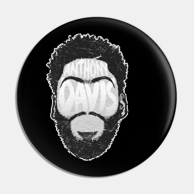 Anthony Davis Los Angels L Player Silhouette Pin by Buya_Hamkac