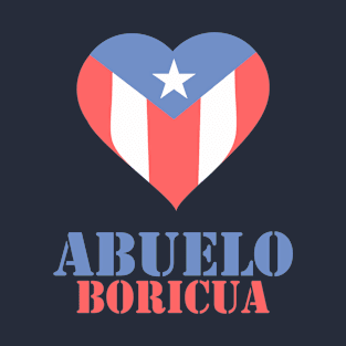 Boricua Abuelo Puerto Rican Flag Fathers Day T-Shirt