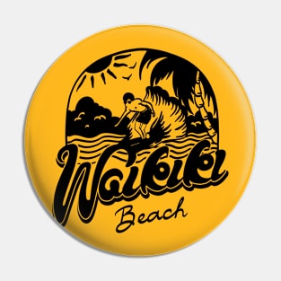 Waikiki Beach Surf Vocation Pin