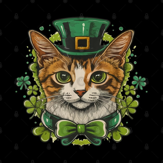 St Patricks Day Cat For Men Women Kids Celebration Cool by elmiragokoryan