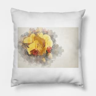 WATERCOLOR - Orchid Pillow