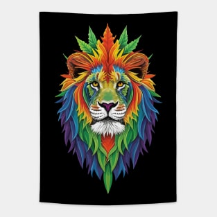 Rasta Reggae Lion Beautiful Jamaican Rastafarian Design Tapestry