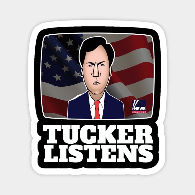 Tucker Listens Magnet by chrayk57