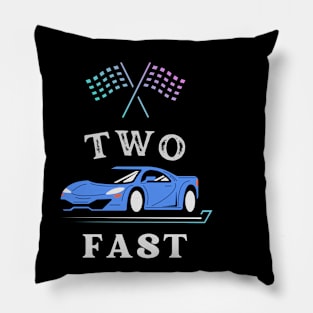 Two Fast 2 Curious - Pit Crew Birthday day Gifts T-Shirt Pillow