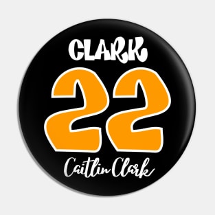 Clark 22 white outline color Pin