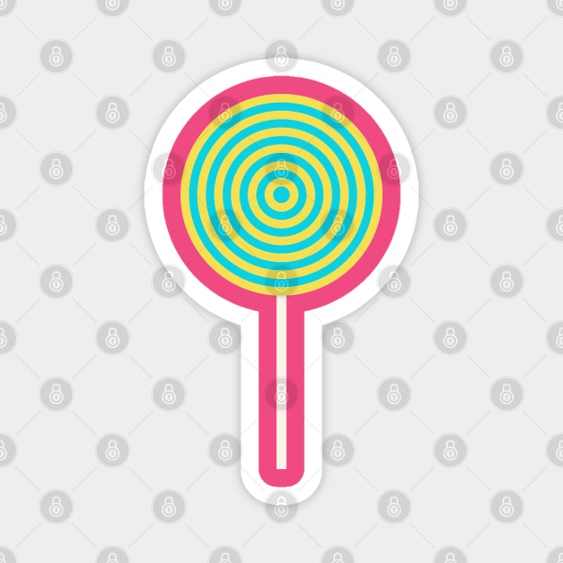 Lollipop of Two Flavors Magnet by yayor