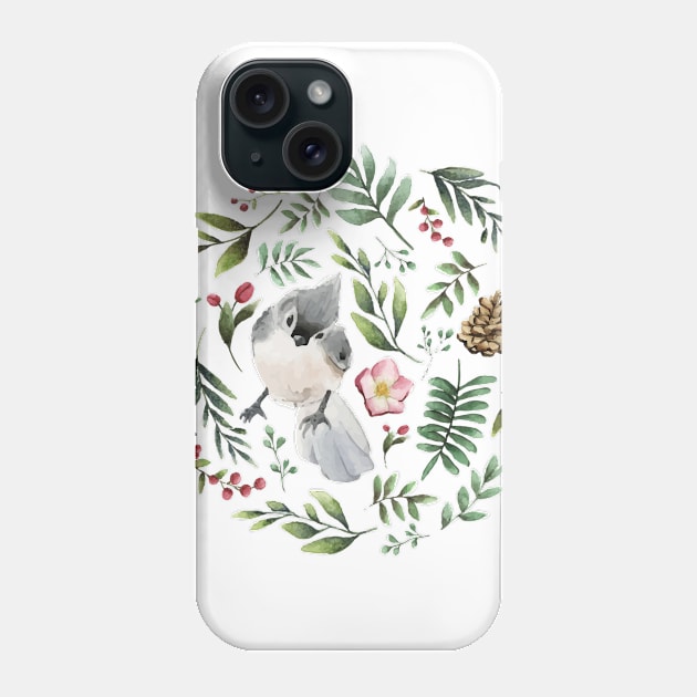 Christmas Birdie Phone Case by sophisticker