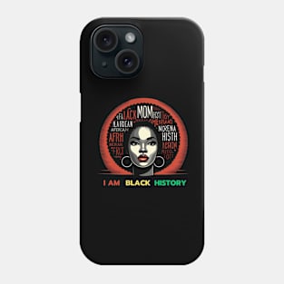 I am black history Phone Case