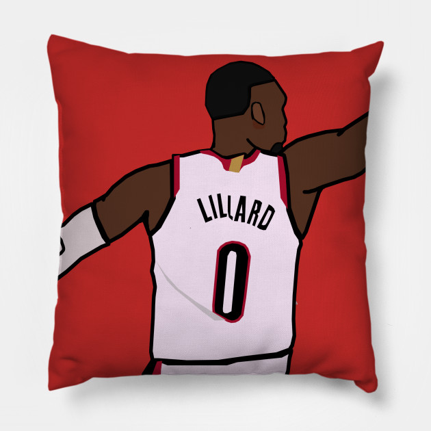 Damian Lillard Waves Goodbye to the Thunder - NBA Portland Trailblazers