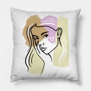 Line art Pillow