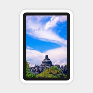 Borobudur view. Magnet