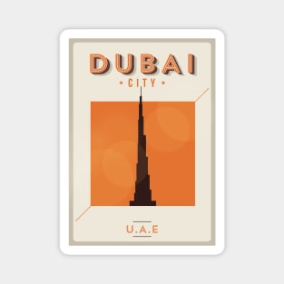 Dubai city poster Magnet