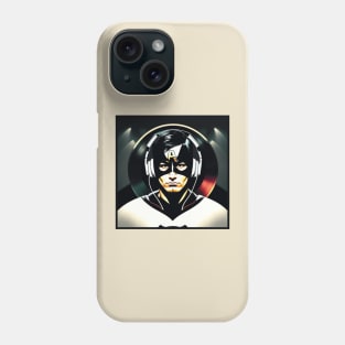 Unleash the Power: Superhero Soundscape Vinyl Record Artwork V Phone Case