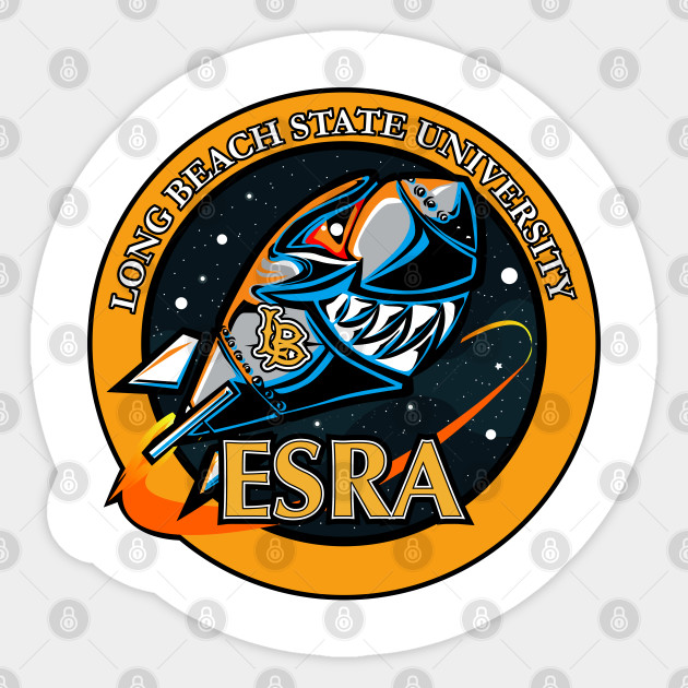 Esra Long Beach State University Rocket Club Esra Sticker Teepublic Uk