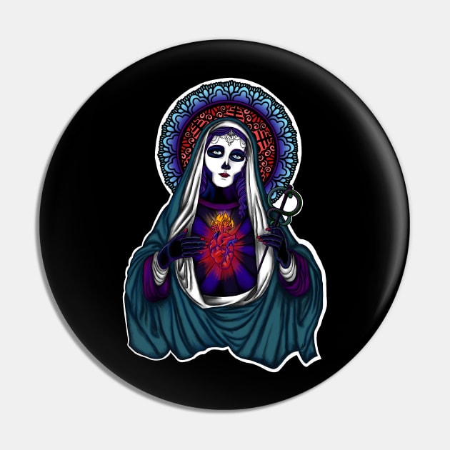 Ghost Mary Pin by FitzGingerArt