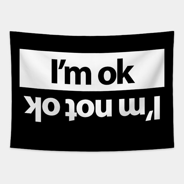 I'm ok funny design for car people Tapestry by GreenGuyTeesStore