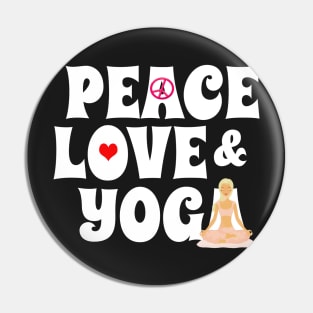 Peace, Love, Yoga Case - Burgundy Pin