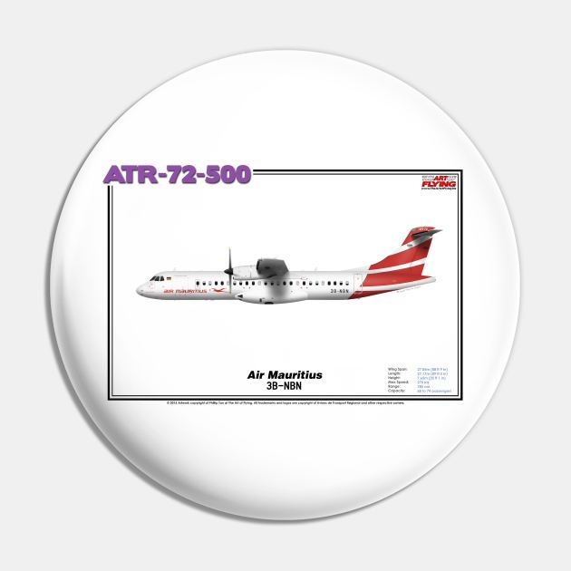 Avions de Transport Régional 72-500 - Air Mauritius (Art Print) Pin by TheArtofFlying