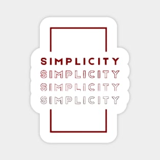 Simplicity Magnet