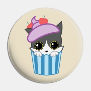 Cupcake kitty Pin