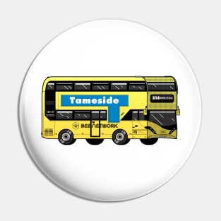 Tameside Transport for Greater Manchester (TfGM) Bee Network yellow bus Pin