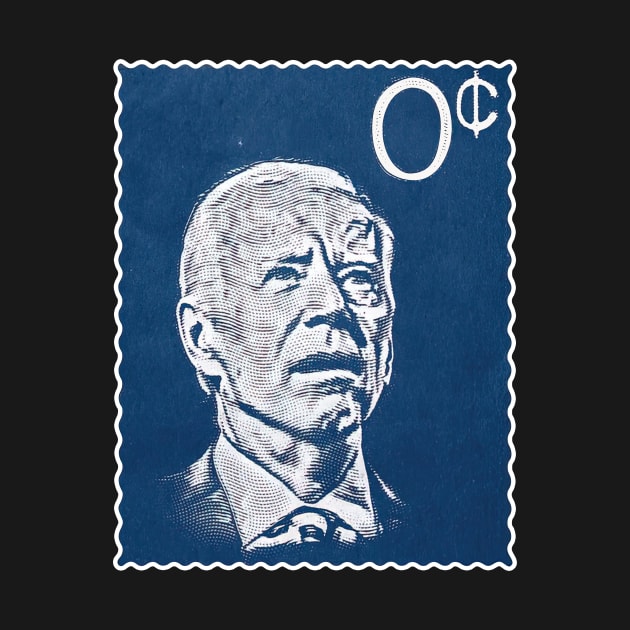 Funny Biden Stamp Zero by Rosiengo