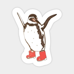 Penguin in wellies Magnet