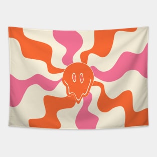 Smile Melt - Pink, Orange and Cream Tapestry