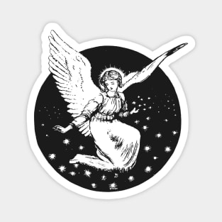 Victorian style Angel engraving Magnet