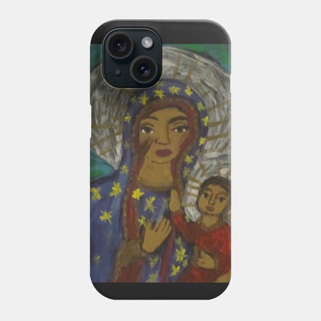 Madonna with Child Phone Case by LeslieK75