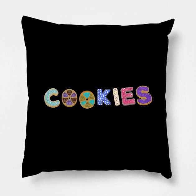 Christmas cookie shirt Pillow by Just In Tee Shirts