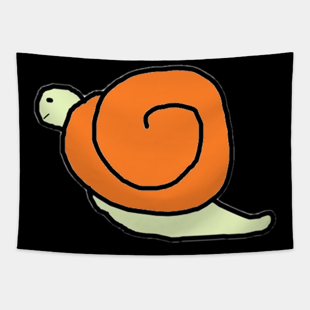 Cute snail Tapestry by Urom