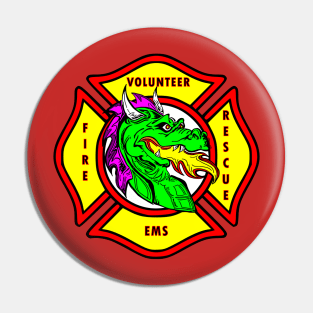 Firefighter Dragon Volunteer Pin