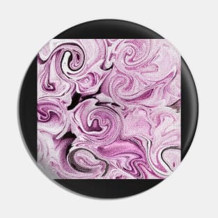 Swirls- Pink Rose Pin