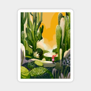 Cactus Garden_DesertGreen Magnet
