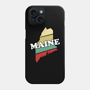 Retro Vintage Maine Design, Souvenir Gift Phone Case