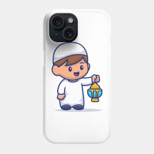 Moslem Boy Holding Lantern Phone Case