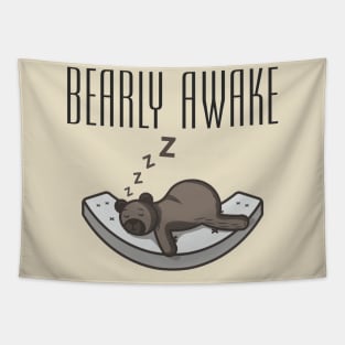 Bearly awake from sleep Tapestry