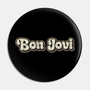 Bon Jovi - Vintage Text Pin