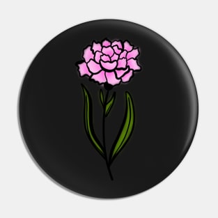 January Birth Flower: Carnation Pin