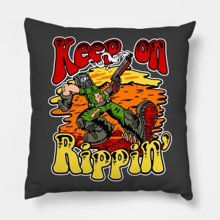 Keep on Rippin - Stroke Pillow