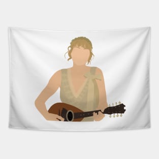 taylor flower headpiece guitar corolla white dress Tapestry