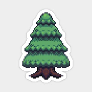 Pixel Tree Magnet