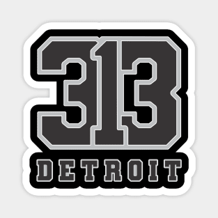 313 Detroit Jersey Style Magnet