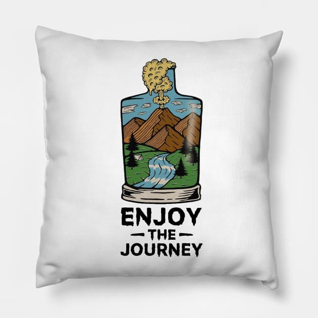 Enjoy Journey Pillow by Kanss Design