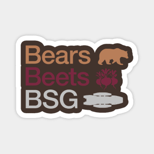 Bears Beets Battlestar Galactica Magnet