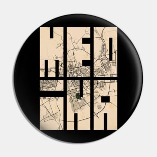 Medina, Saudi Arabia City Map Typography - Vintage Pin