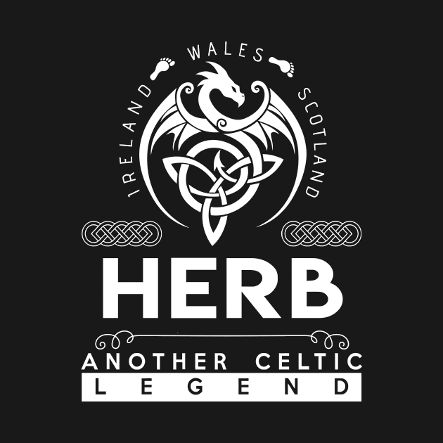 Herb Name T Shirt - Another Celtic Legend Herb Dragon Gift Item by harpermargy8920