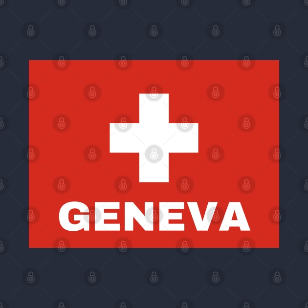 Geneva City in Swiss Flag by aybe7elf